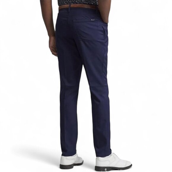 Ralph Lauren Men's Size 34x34 RLX Tailored Fit 5 Pocket Tech Pants Navy Blue NWT - Picture 1 of 10